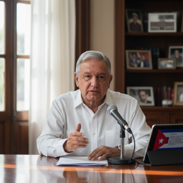 AMLO reaparece Cuba