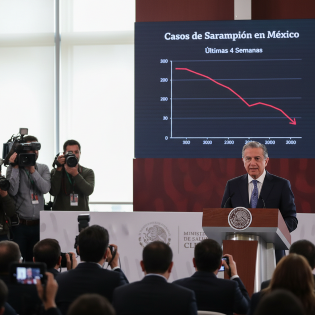 casos de sarampión México