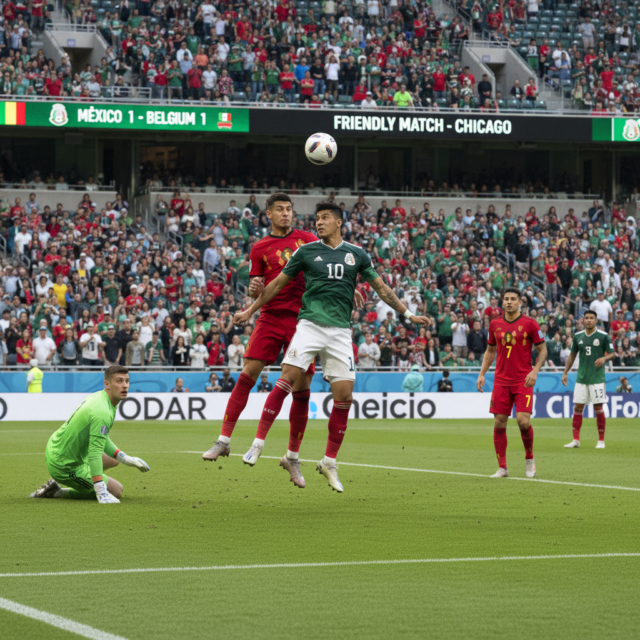 México empata con Bélgica