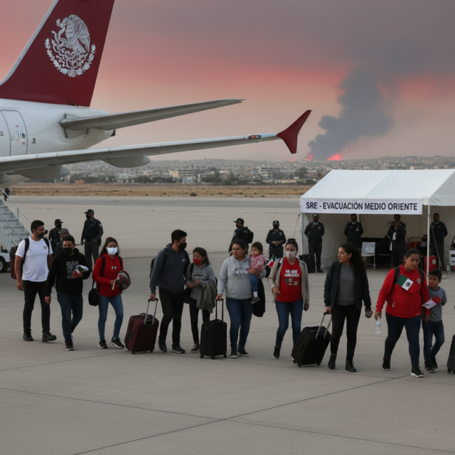 SRE Evacuación Medio Oriente