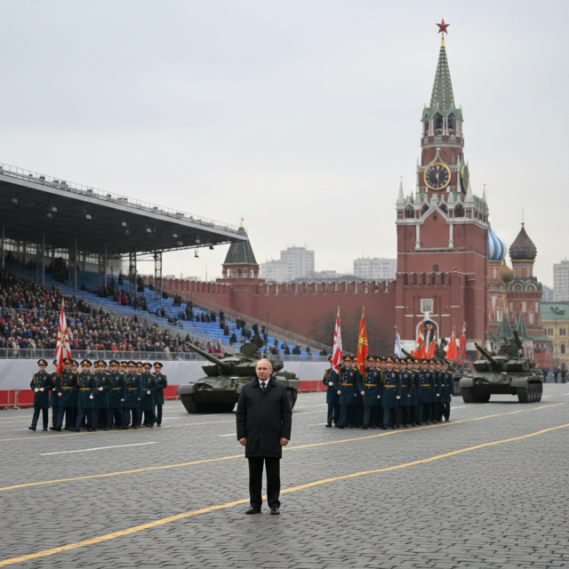 desfile militar austero