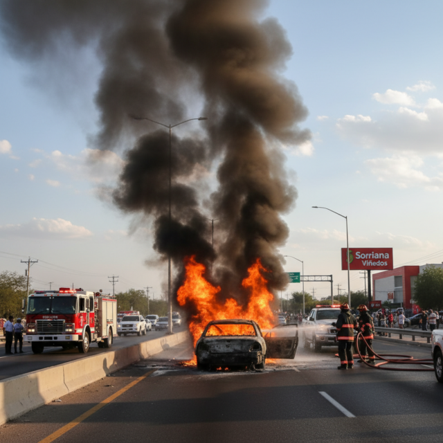 image-9 incendio vehicular Torreón
