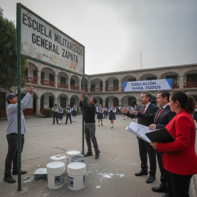SEP condiciones escuelas militarizadas